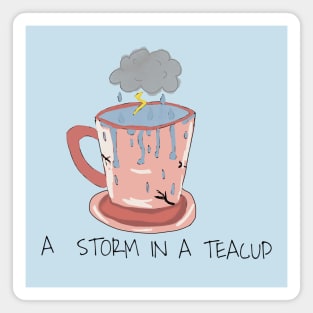 A Storm in a Teacup Magnet